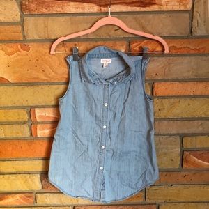 Cat and Jack chambray girls top